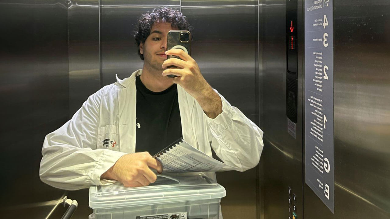 Nizar étudiant à l’EUC, à Chypre