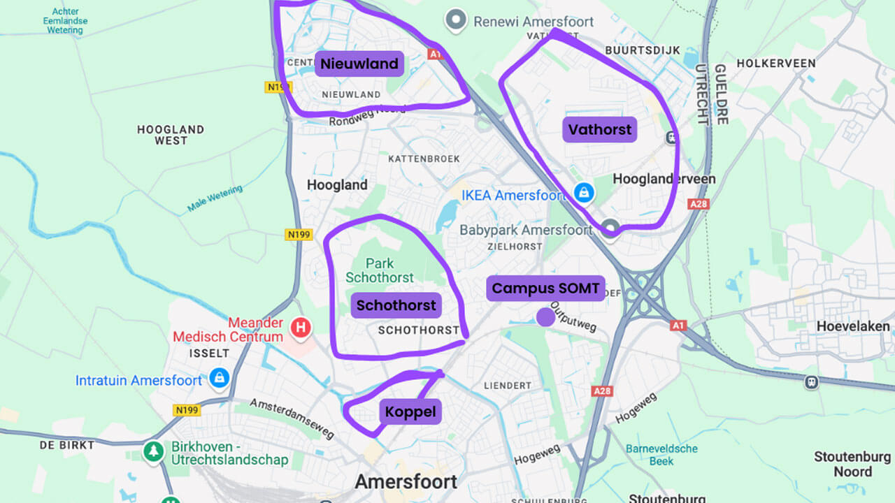 Quels quartiers choisir à Amersfoort ?