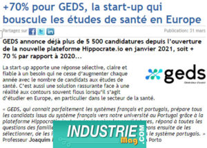 +70% pour GEDS, la start-up qui bouscule les études de santé en Europe